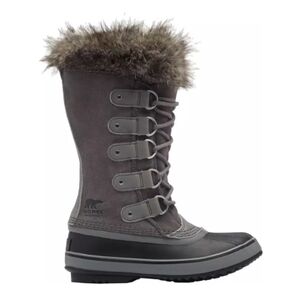 Sorel grey waterproof mid calf lace casual fur winter boots for women